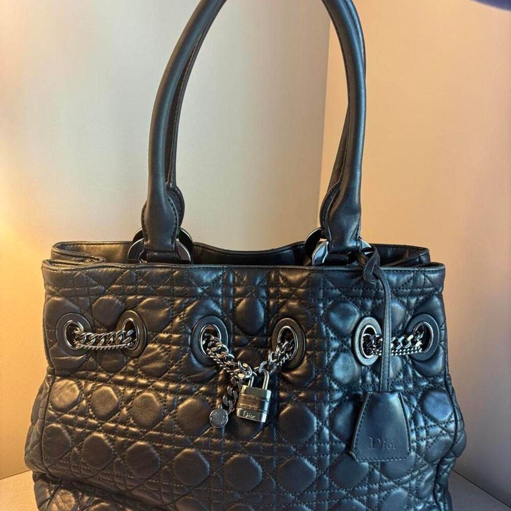 Dior Women's Black and Grey Bag